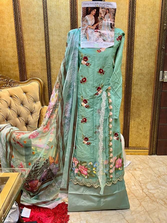 Zunairah Marzina 14 Lawn Cotton Fancy Casual Wear Embroidered Pakistani Dress Collection